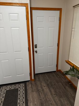 Door entrance to the basement - 1 Cozy spacious Lower Level unit in a residential home on a cud-de-sac street