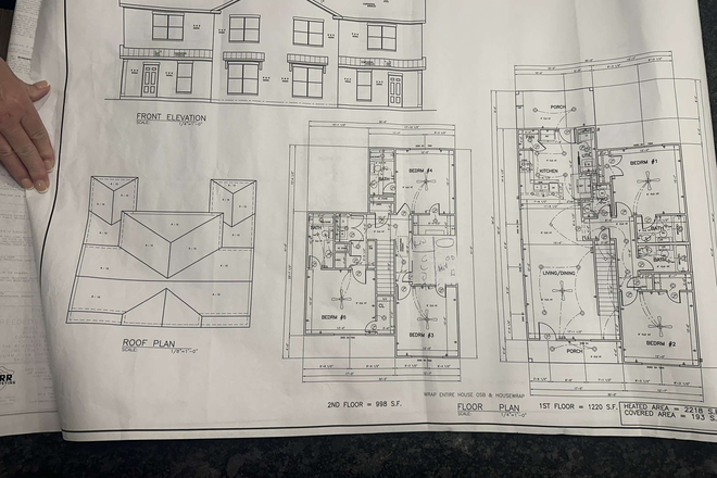 House Plan, looking to fill downstairs room closest to front door - E.B. Exquisite Developments Rental