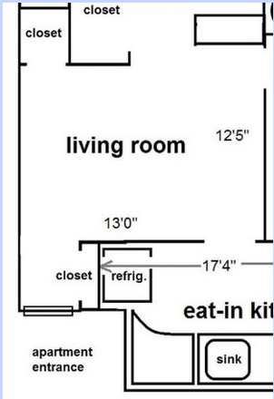 Livingroom Floor Plan - 448 Park Drive #19, Boston, MA 02215, Avail. 09.01.2026 Condo