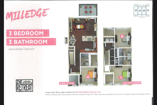 Floorplan - Retreat Milledge 3x3