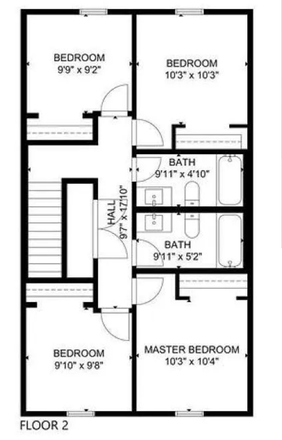 Upper Floor - Townhouse 15min from Campus