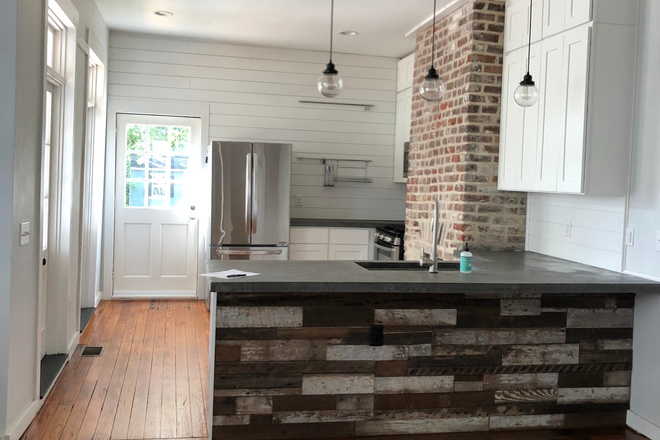 Kitchen/Living Room - 1 Bed/1 Bath Apt with private driveway for parking (with gate) and yard