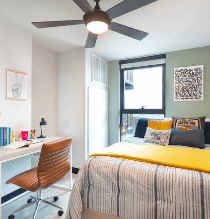 Example: Bedroom - Hub on Campus West Lafayette (4 by 3 completely vacant for summer & 1-2 rooms availab