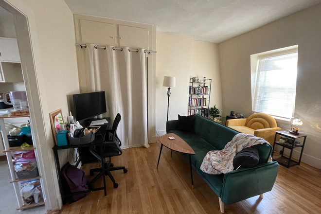 Living Room - Nice 1 bedroom includes heat! Top floor, walk to T Apartments