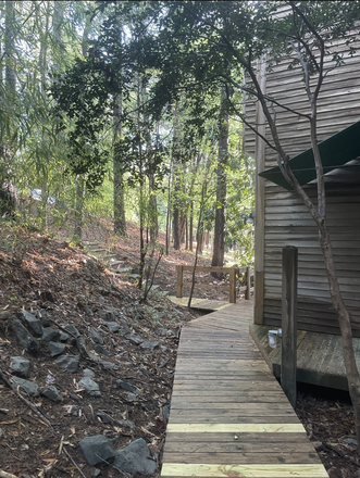 Walkway to apt - Beautiful 2br apt close to campus