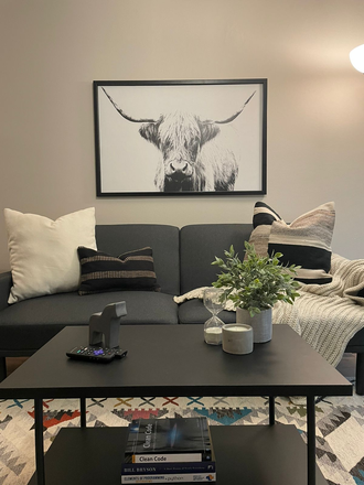 Living room - Stylish 4/4 condo.