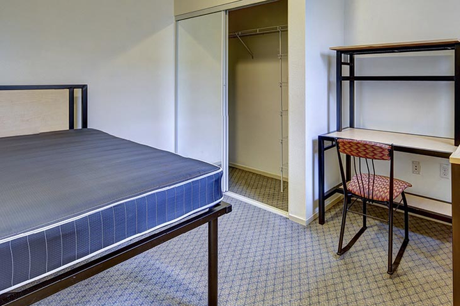 Bedroom. Carpet is blue. Same structure - VDCN 3Bed 2 Bath Private room