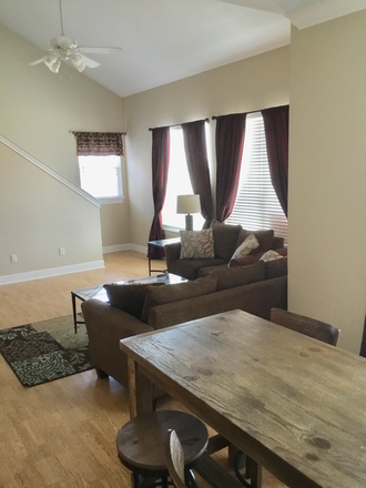 Breakfast nook & open area - Fully furnished Fox Run Condo 3 & 3 unit in gated comm w in unit wash/dryer. Move in date nego