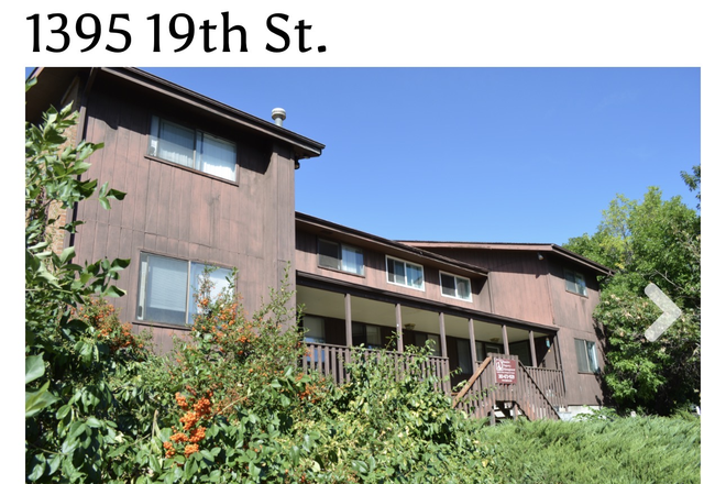 Front yard looking at the apartment - Boulder property management Apartments