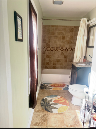 Bathroom at 48 Old Morton Street possibly shared with another person - Steps Away From Shawmut Station Condo