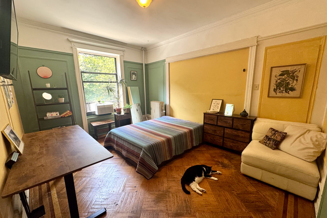 Alternate angle bedroom view - Room for rent, Prospect Park view, 4 stops to NYU Apartments