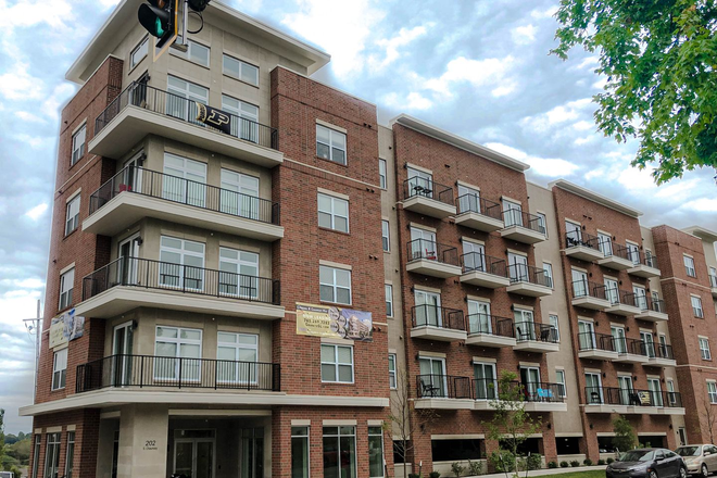 Outside street view - Crossing at Chauncey Hill Apartments