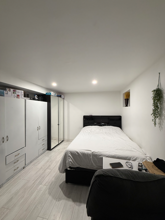 Bedroom - Private Basement Studio Near UTSC & Pan Am – Full Kitchen, Laundry, and Storage