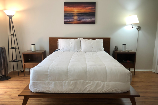 Master bedroom - Furnished 2BD/1BA Condo in Tuxworth Springs, Utilities Included. Close to Emory/Hospitals/CDC