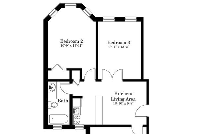 floor plan - Beacon St 3 Bed Mins to BU South