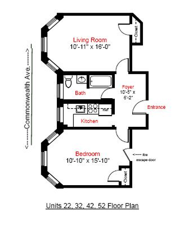 52-floorplan - Single rooms-NO rental FEE-Beautifully FULLY FURNISHED-heat+water included Apartments