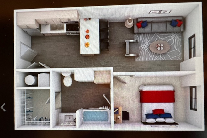 Floorplan 1 bedroom, 1 bath - Aspire College Station Lease Takeover 2025-2026 school year