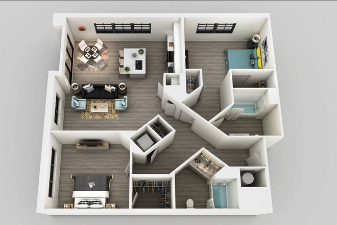 floor plan - Edison on the Charles Apartments