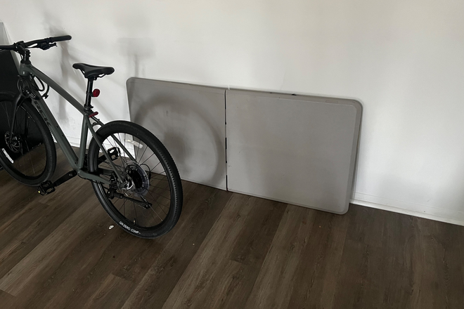 Living area - Foxridge Apartments/closest to the trail to campus also right near dumpsters for easy trash disposal