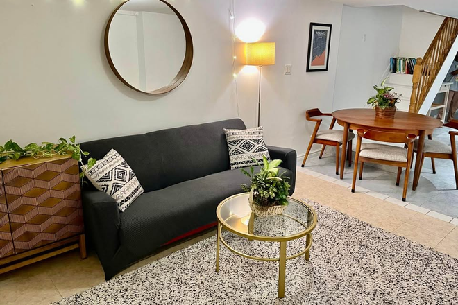 living - Spacious 1 Bedroom Basement Apartment Steps to Campus and Kensington Market