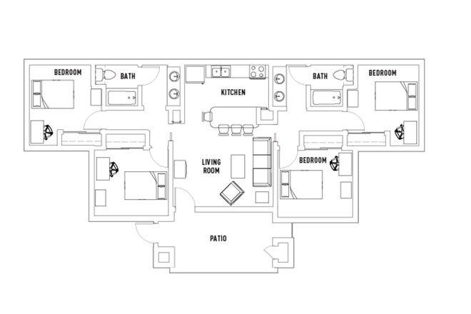 Floor Plan - Vista Del Campo Apartments