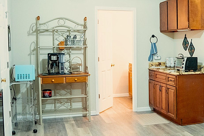 Kitchenette - 2bed, 1bath w/ double vanity, in unit laundry, kitchenette, walking trails House