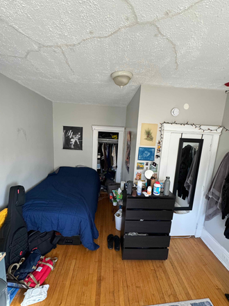 Bedroom - 1 Bedroom, Top Floor 3 Window, Next to Fenway T Stop Apartments