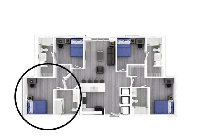 Unit layout - Park Place Apartments