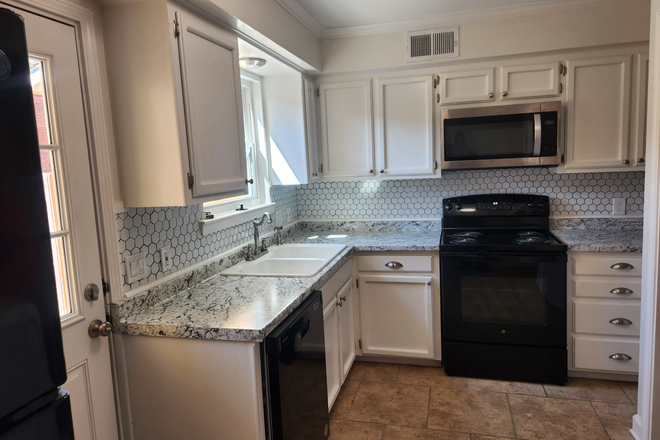 Kitchen with back yard view - Mid City Condo