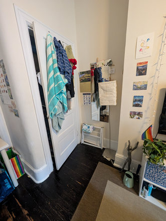 Closet - Bright, Beautiful Furnished Room in Historic Row House - 1 Block to Metro