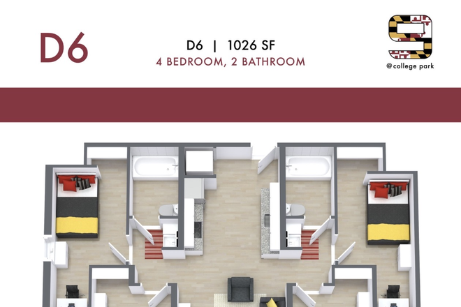 Floorplan - The Nine College Park