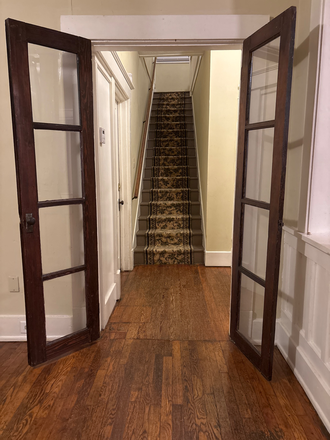 Stairwell - Charming,5BR,2Bath,,French doors,hi ceilings,hardwood floors,huge yard,pets ok,wheelchair ramp House
