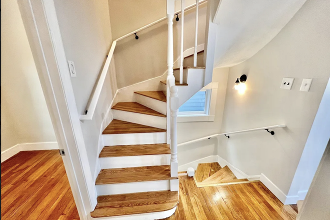 stairs to 2nd floor room - 2 BHK available 5 min walks to brand new MBTA green line at union square Apartments