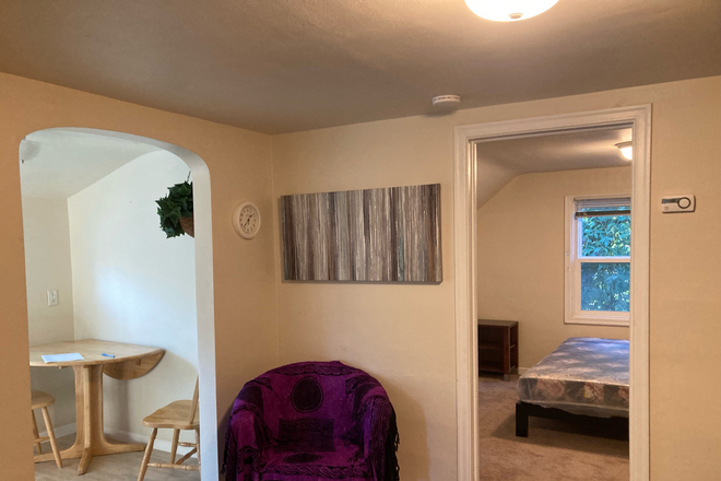 view from living room - Cozy 1BR w/ in-unit laundry in beautiful College Hill area Duplex