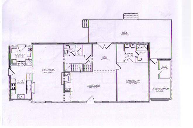 Floorplan 1st floor - 108 John Tyler Lane House