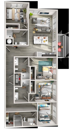 this unit's floorplan - The Beacon