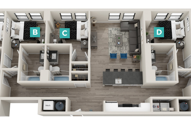 Room A, B, C Available - The Standard – Sublease Spring & Summer 2026