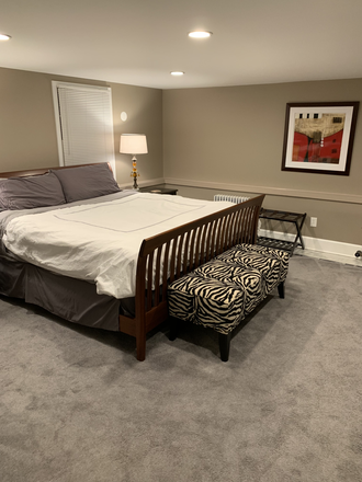 Bedroom -2 large windows and prvt door - FULL APARTMENT - INCLUDES ALL UTILITIES AND CABLE - FURNISHED - RENT DISCOUNT!