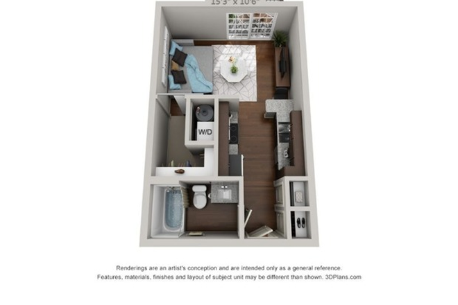 Floorplan for entire unit - Wabash Landing Apartments