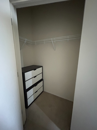 Closet with 2 sets of drawers - DISCOUNTED Terrapin Row Apartments, Building 1 SPRING 26