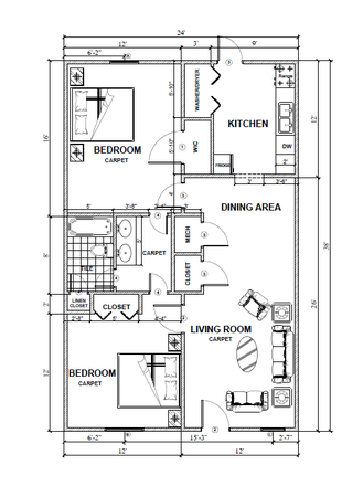 floorplan - Camelot Apartments