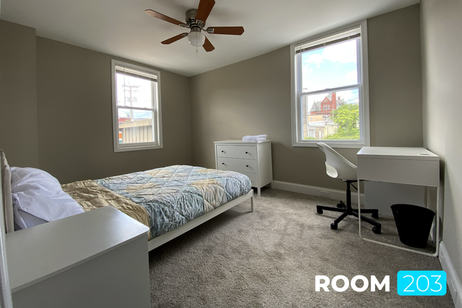 Room 203 - Upstairs Bedroom - Furnished Rentals for JHU (International Students Welcome!) House