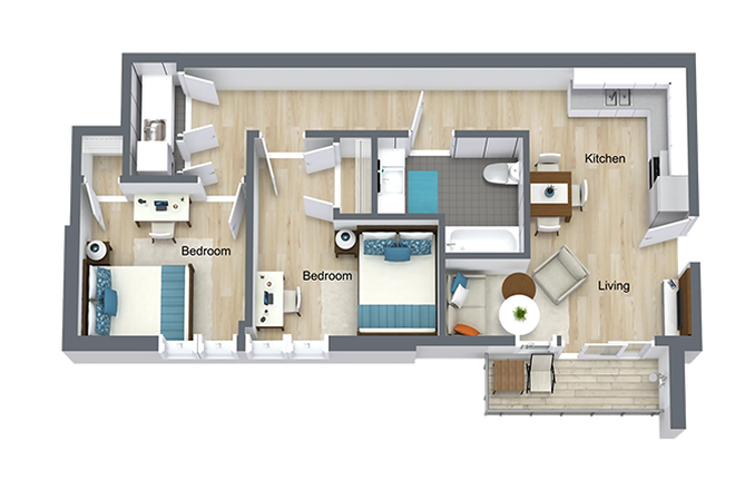 2x1A - Courtyard Lofts