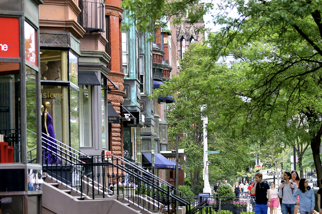 a - Right on Newbury Street