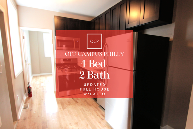 4 Bed 2 Bath - Off Campus Philly - Newly Renovated Entire House - 4 Bed 2 Bath