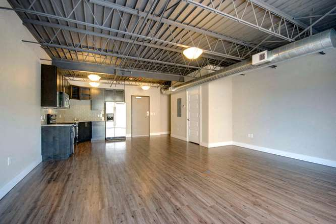 855 Broadway Street Kitchen and Living Room - The Lux Apartments