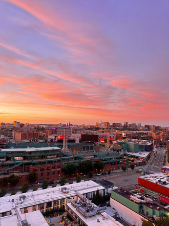Living room view - ASAP movein- Fenway Luxury Apartment 2B2B – Sublease for the Secondary Bedroom