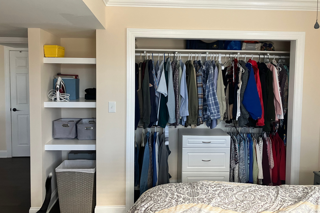 Bedroom Closet - Private Living in Greater Lynchburg Apartments
