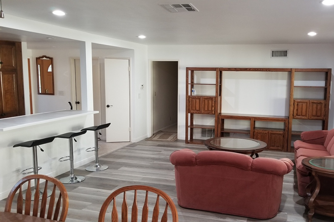 Entry way with partial living room - Spacious Clark House