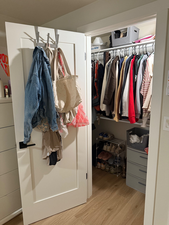 Furnished Bedroom 1 Closet - 1155 Jay Street Apt C